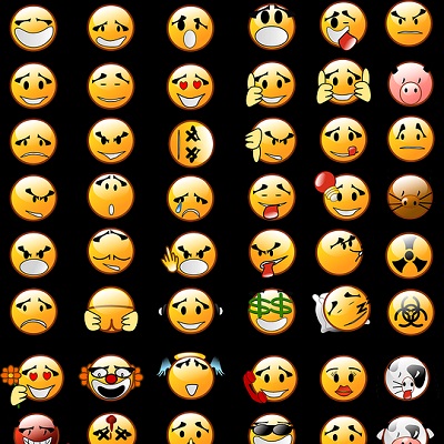 貼圖跟笑面譜的英文怎麼說? 貼圖跟笑面譜的英文怎麼說?